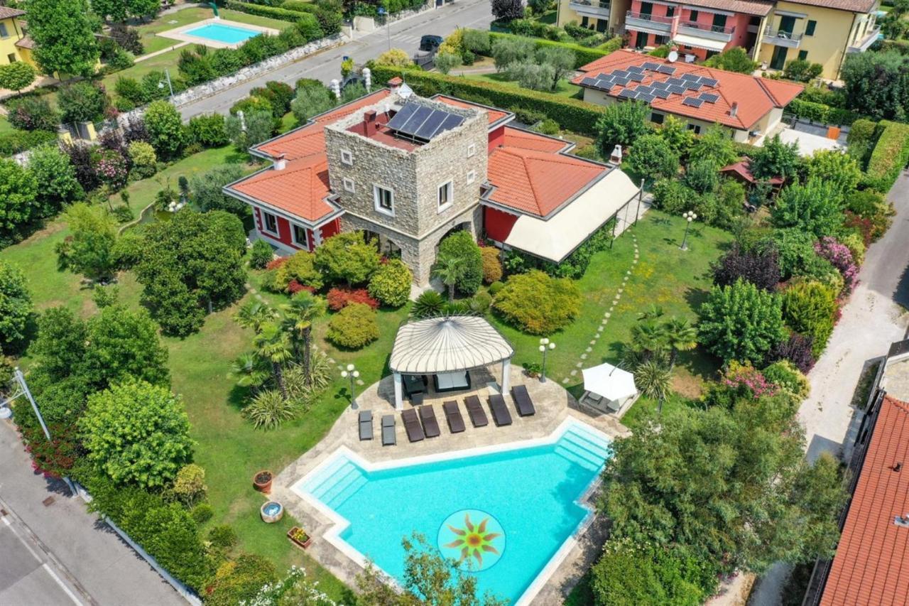 Private Luxury Villa With Pool Moniga del Garda Bagian luar foto